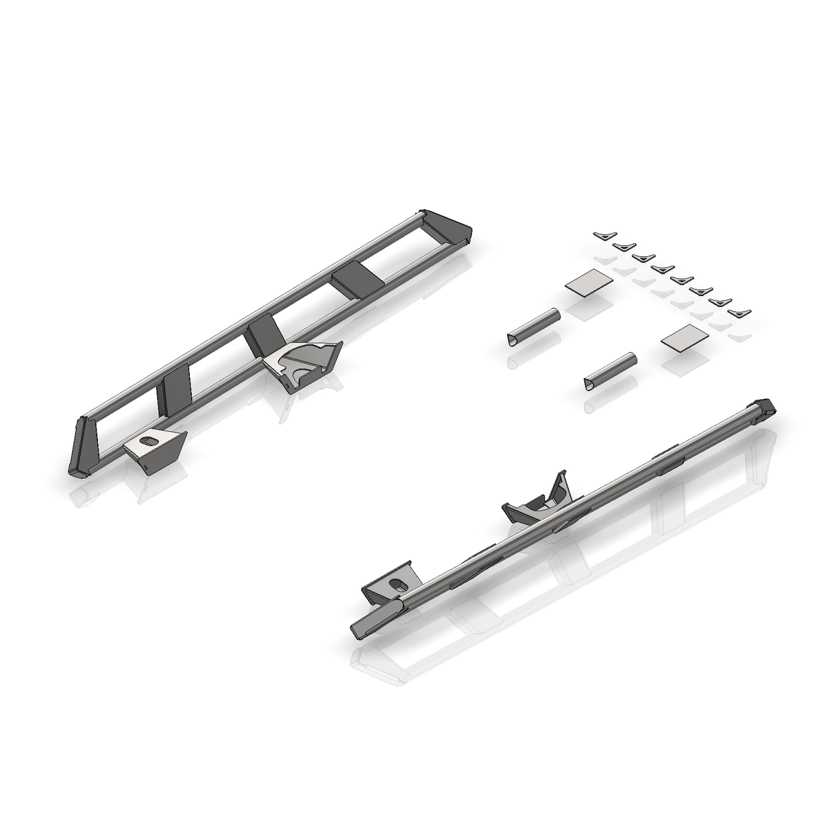 Frame Mounted Rocker Guard Long Arm Suspension for JT Motobilt