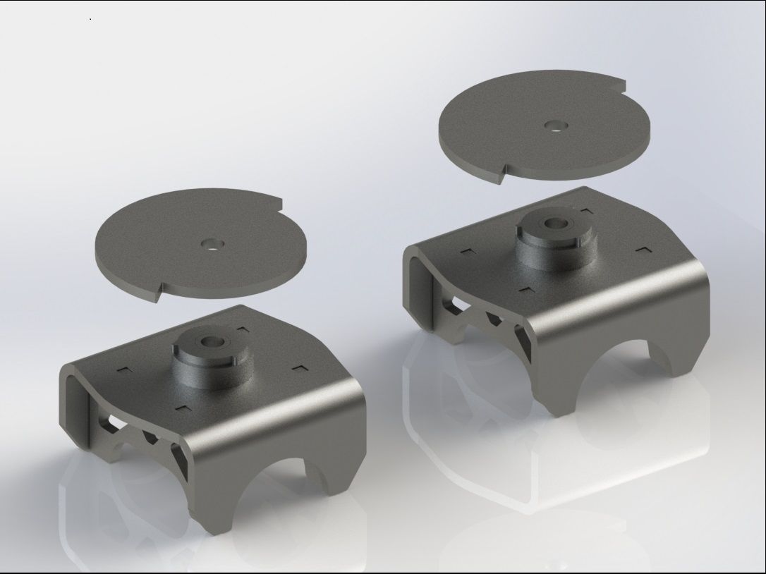 Universal Coil Spring Axle Mount For 3 Inch Axle Tubes Kit Motobilt