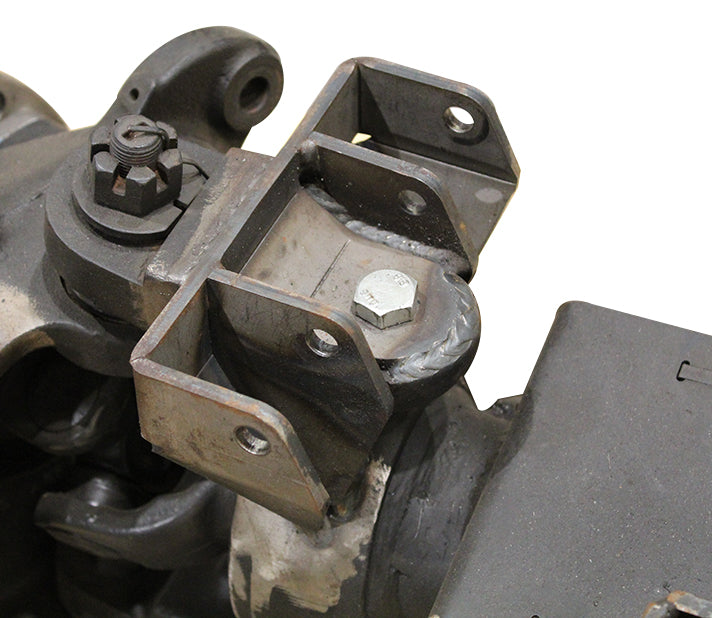 Dual Front Lower Shock Mounts SD60 Bare Steel Motobilt