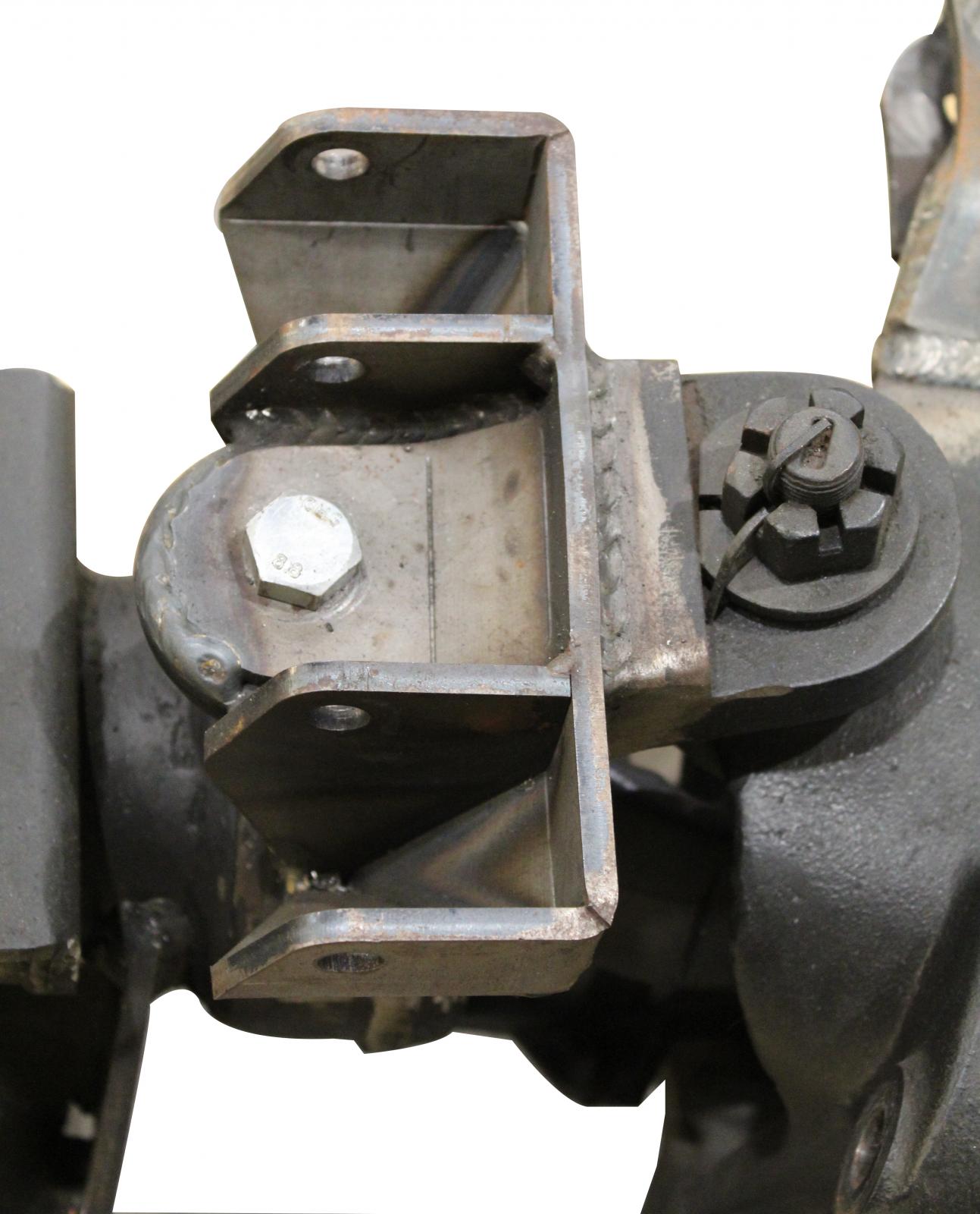 Dual Front Lower Shock Mounts SD60 Bare Steel Motobilt