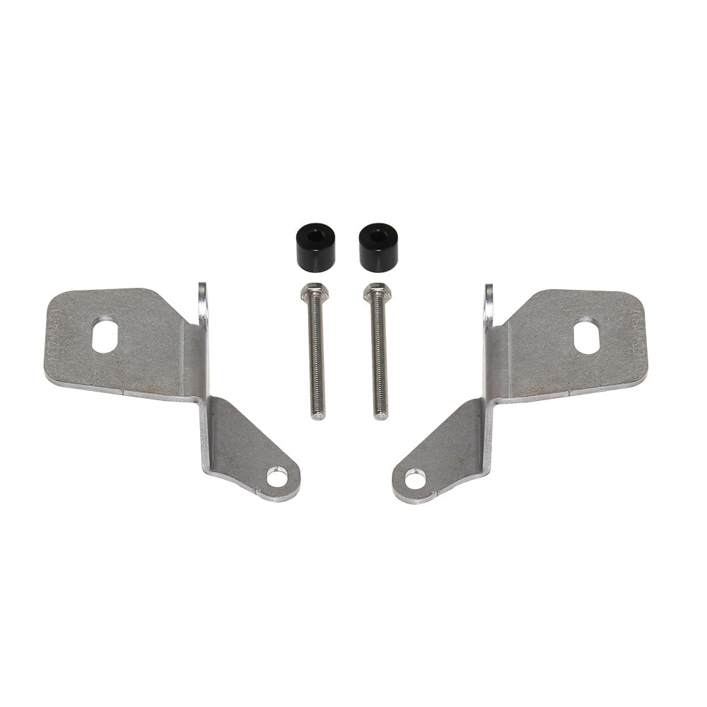 A-Pillar Light Mount Kit for Jeep JL/JT - Stainless Steel Motobilt