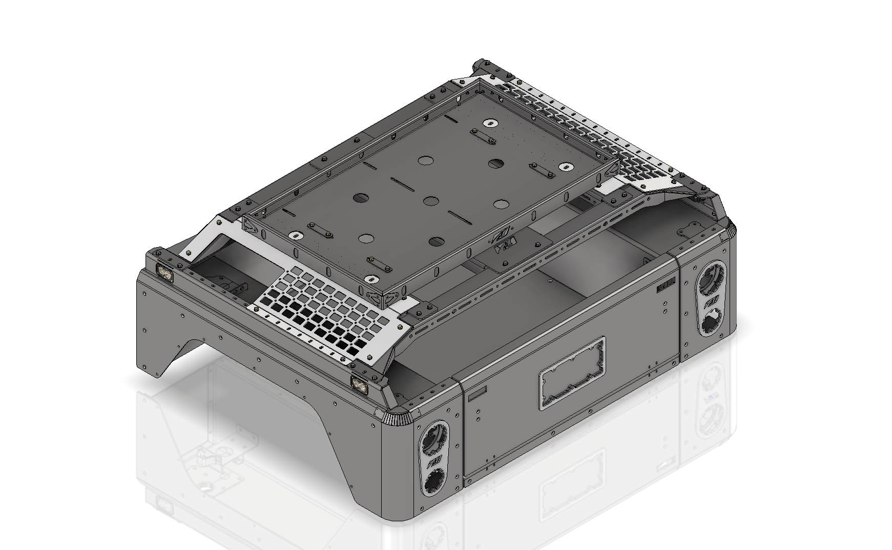 Motobed Tire Carrier Rack Cargo Rack Basket Adapter Motobilt