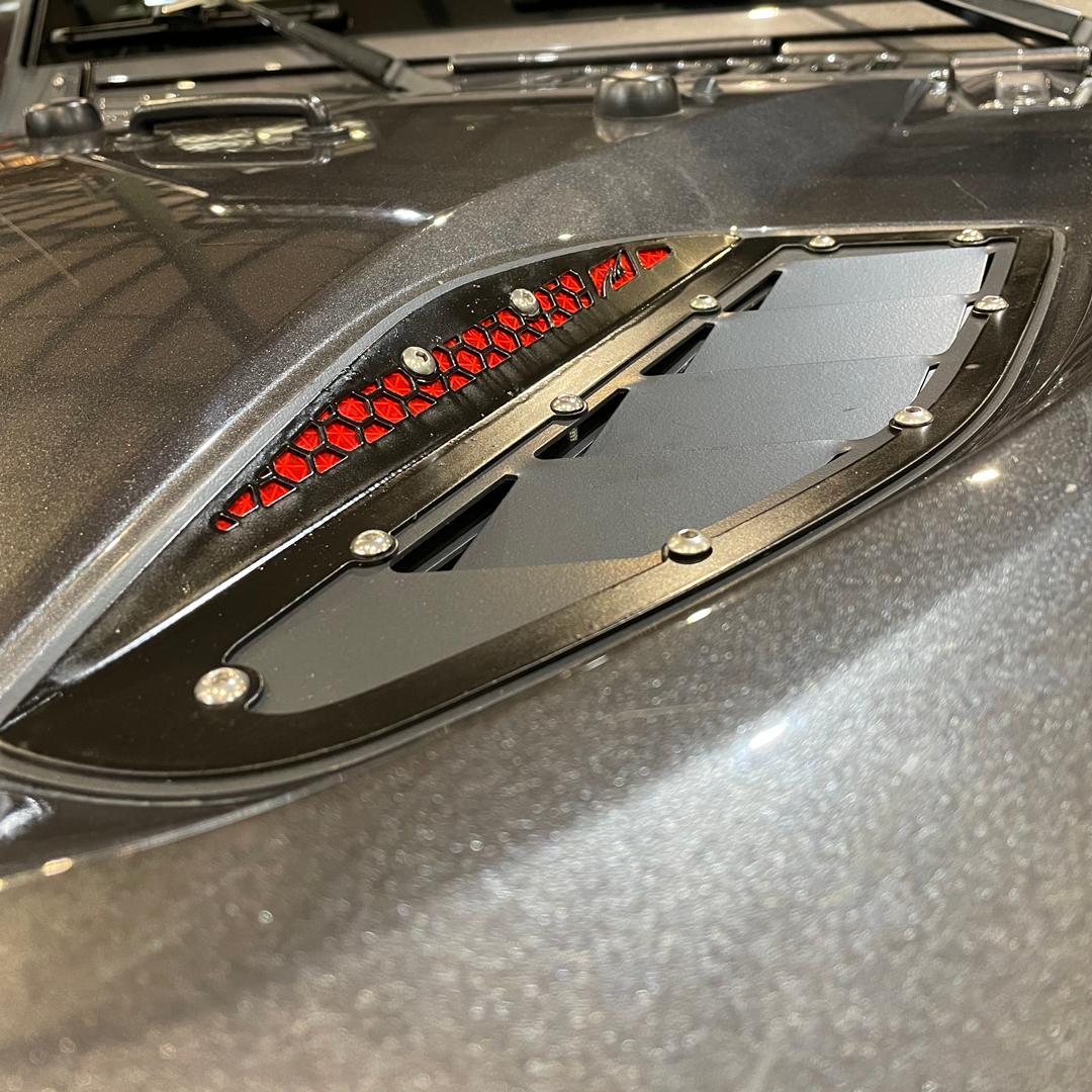 Hood Vent Kit for 10th Anniversary Jeep JK Rubicon Motobilt