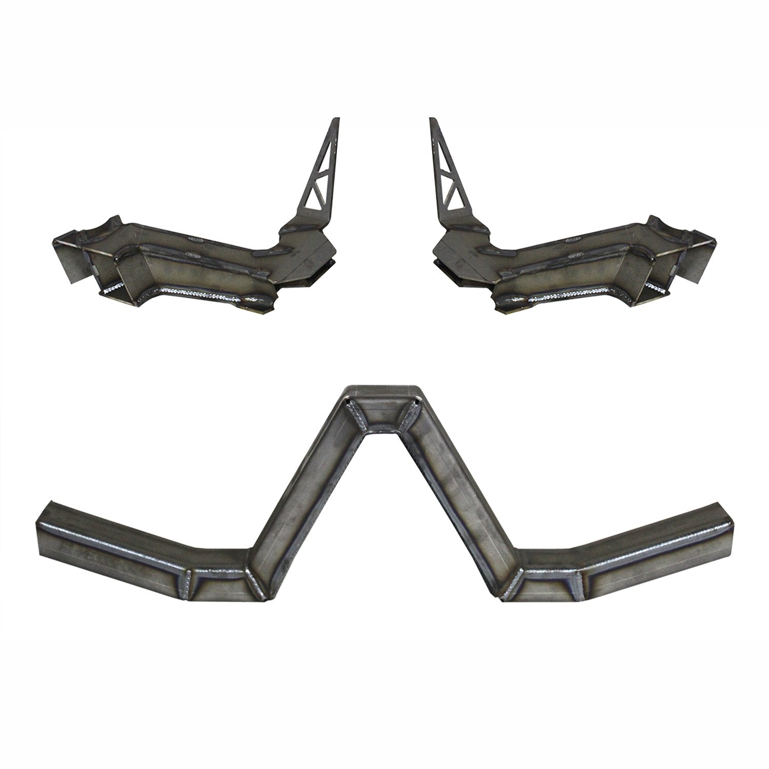 4 Link Rear Suspension Brackets With Crossmember For Jeep JKU Bare Steel Motobilt