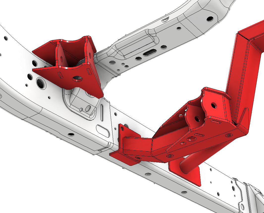 Rear 4 Link Suspension Bracket Kit for 2018-Present Jeep JLU Motobilt