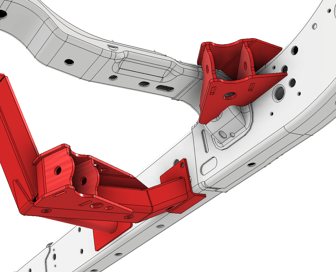 Rear 4 Link Suspension Bracket Kit for 2018-Present Jeep JLU Motobilt