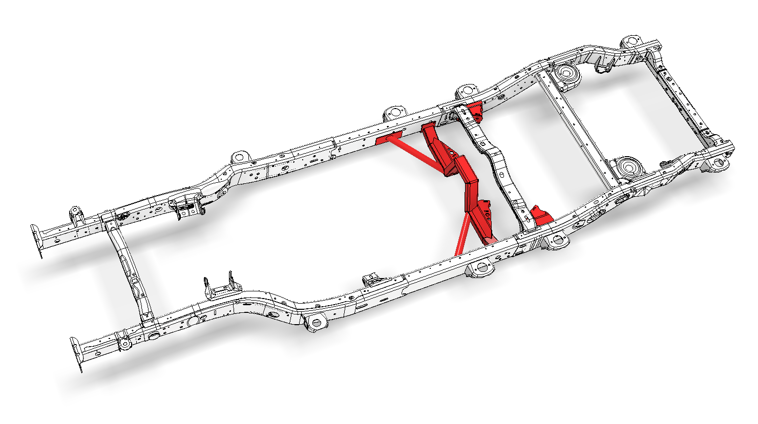 Rear 4 Link Suspension Bracket Kit for 2018-Present Jeep JLU Motobilt