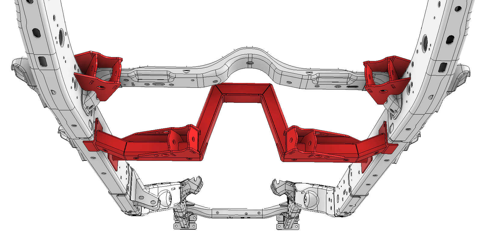Rear 4 Link Suspension Bracket Kit for 2018-Present Jeep JLU Motobilt