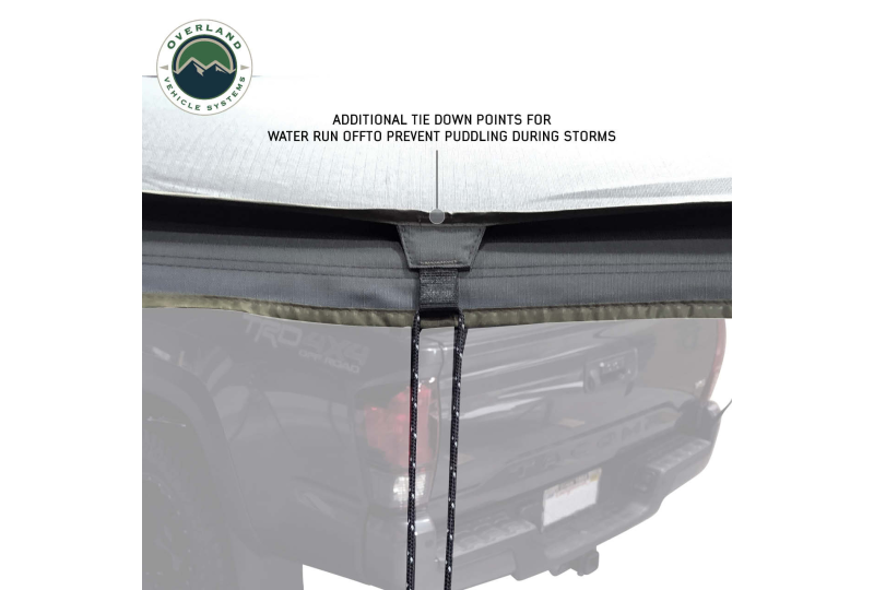 OVS HD Nomadic 270 LTE Awning - Driver, Grey/Green