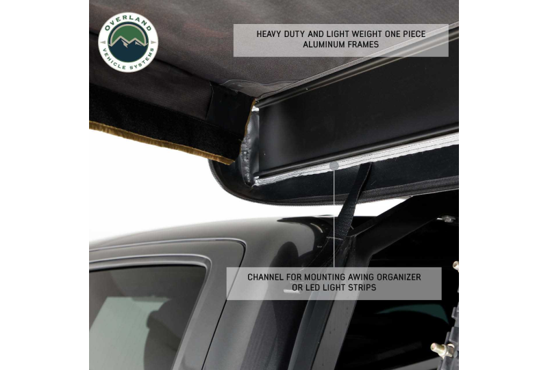 OVS HD Nomadic 270 LTE Awning - Driver, Grey/Green