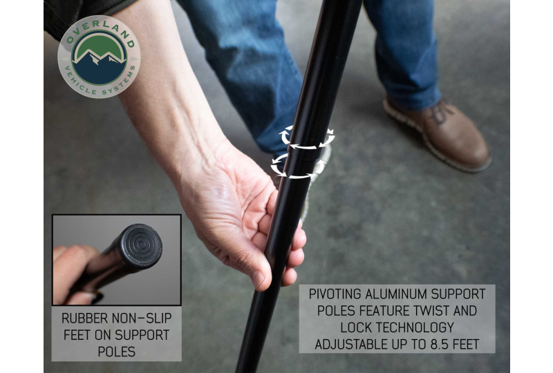 OVS HD Nomadic 270 Awning+Wall 1-3 - Pass, Grey/Green