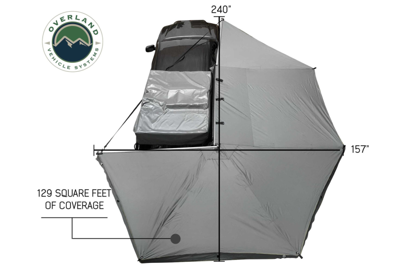 OVS HD Nomadic 270 Awning+Wall 1-3 - Pass, Grey/Green