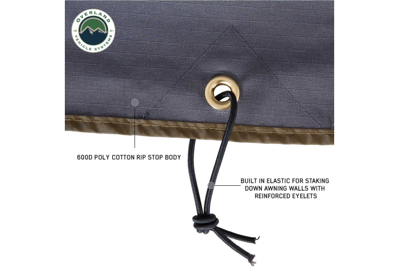 OVS Nomadic 270 Wall 2 w/Window - Passenger, Grey/Green