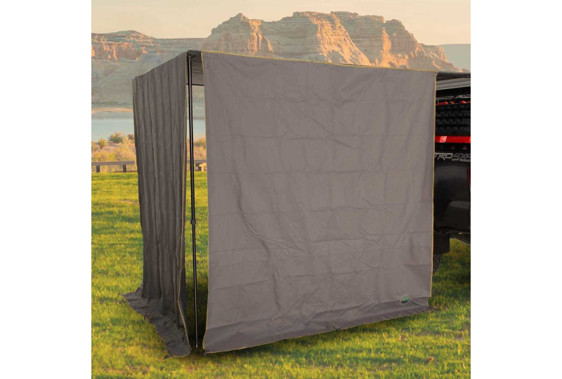 OVS Nomadic 2.0 Awning Front Wall 6.5' - Grey/Green, Bag