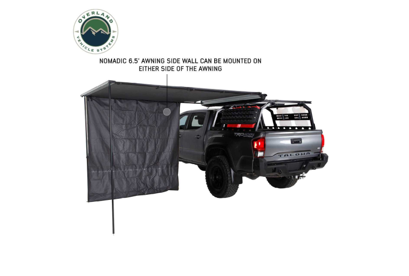 OVS Nomadic 2.0 Awning Front Wall 6.5' - Grey/Green, Bag