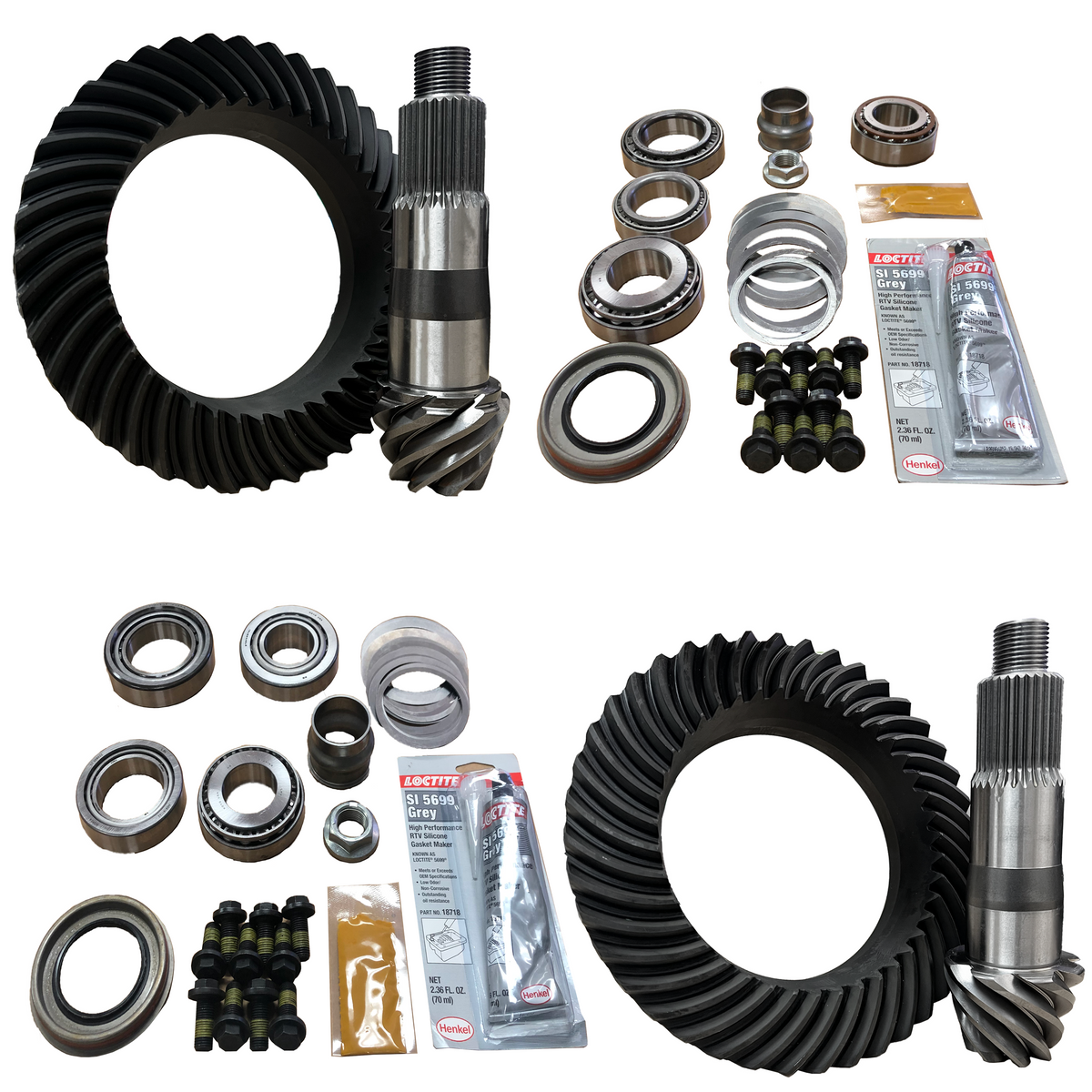 Revolution Gear JL Rubicon and JT 4.56 two-cut front and rear gear package