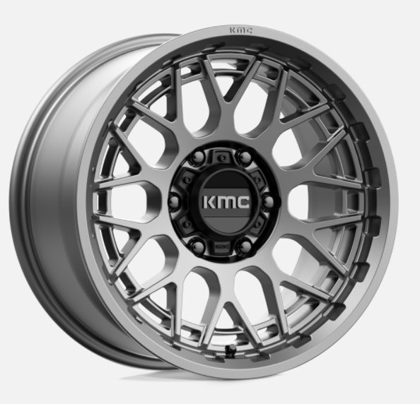 KMC KM722 Technic 17x8.5 Anthracite w/ 4.75 Backspacing, 5x5
