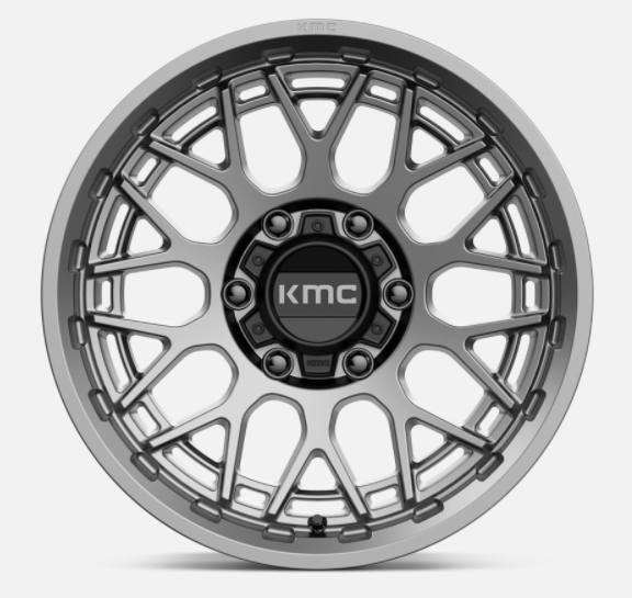 KMC KM722 Technic 17x8.5 Anthracite w/ 4.75 Backspacing, 5x5