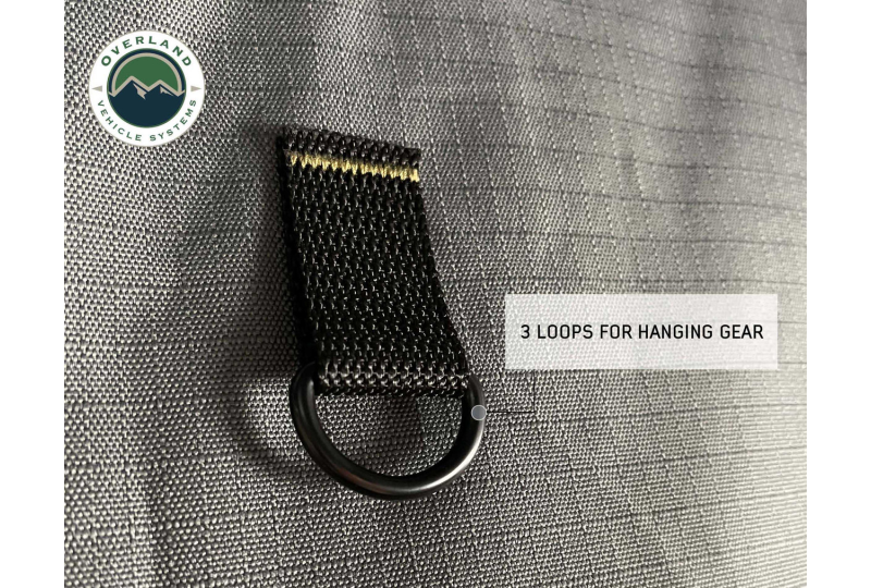 OVS HD Nomadic Awning Organizer - Grey/Green, with Bag