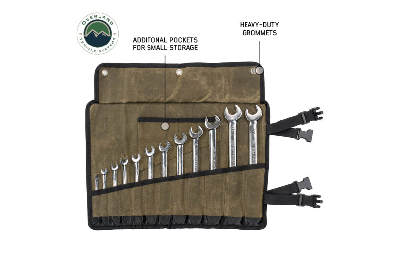 OVS Small Wrench Tool Roll (12 Slot) #16 Waxed Canvas