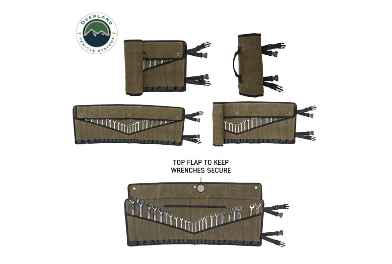 OVS Small Wrench Tool Roll (12 Slot) #16 Waxed Canvas