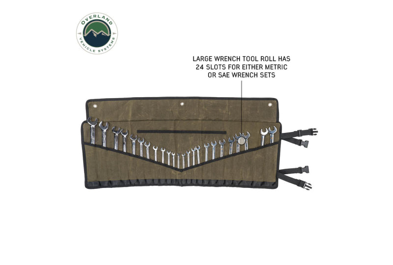 OVS Small Wrench Tool Roll (12 Slot) #16 Waxed Canvas