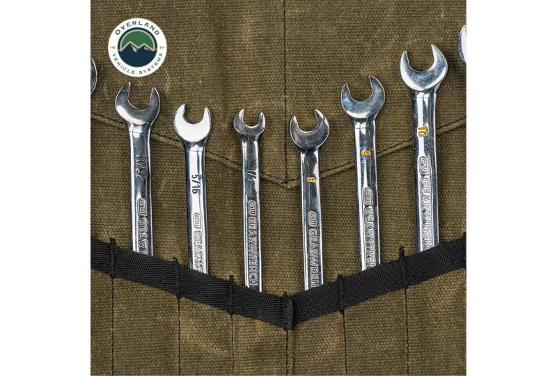 OVS Small Wrench Tool Roll (12 Slot) #16 Waxed Canvas