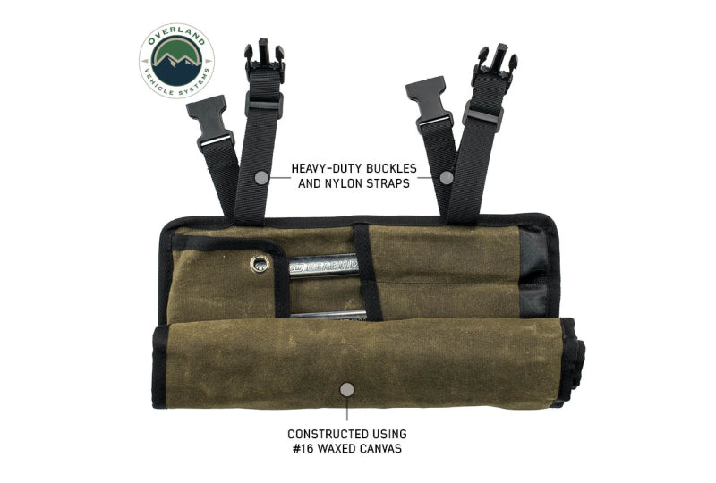 OVS Small Wrench Tool Roll (12 Slot) #16 Waxed Canvas
