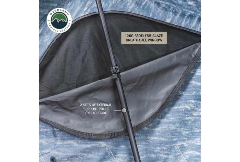 OVS XD Sherpa S4S: 4-Person Soft Roof Tent, Grey & Black