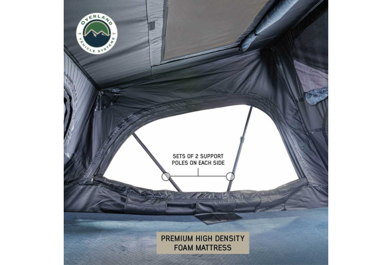 OVS XD Sherpa S4S: 4-Person Soft Roof Tent, Grey & Black