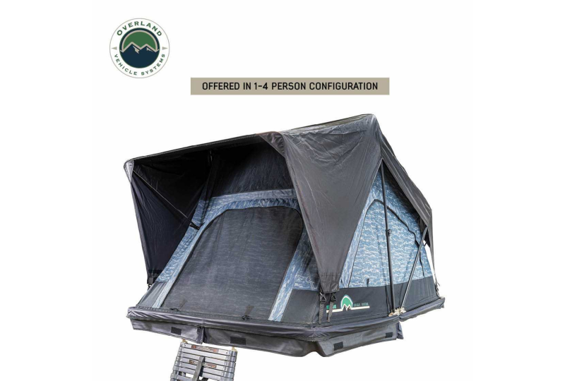 OVS XD Sherpa S4S: 4-Person Soft Roof Tent, Grey & Black
