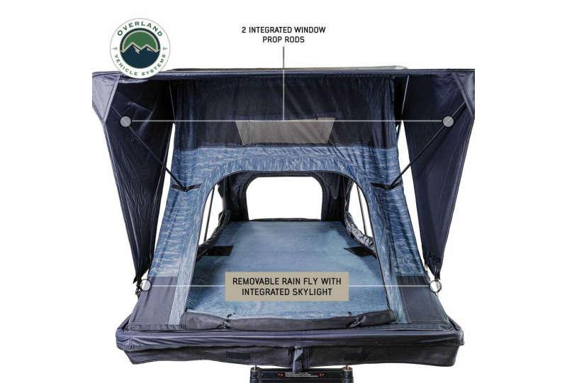 OVS XD Sherpa S4S: 4-Person Soft Roof Tent, Grey & Black