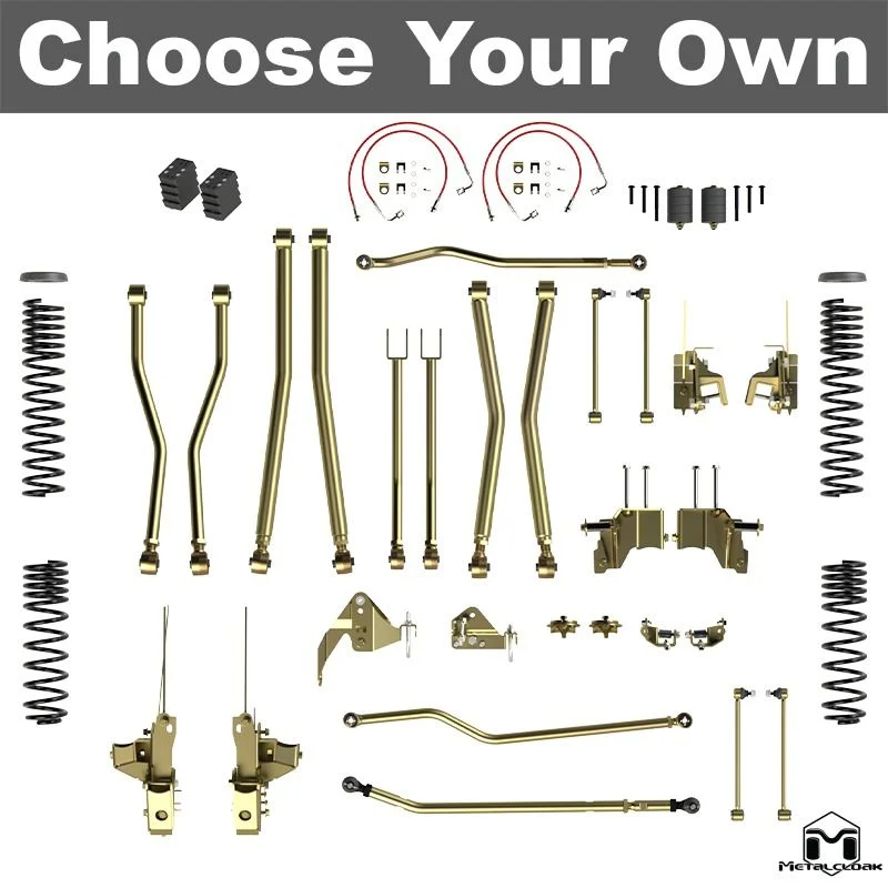 Metalcloak 5.5" Lock-N-Load & DB3 Suspension; Wrangler JK