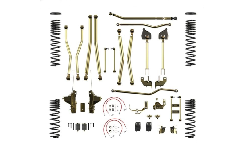 Metacloak 4.5" 4-Link, Bolt-On Long Arm Suspension; Jeep JK