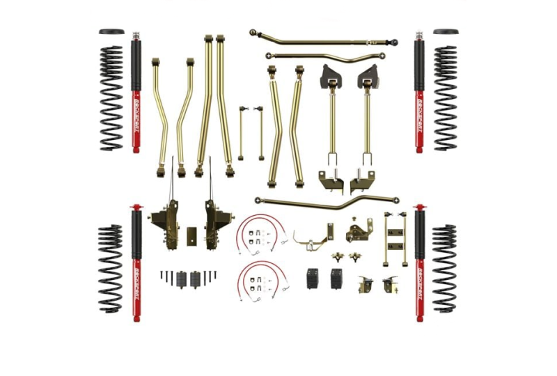 Metacloak 4.5" 4-Link, Bolt-On Long Arm Suspension; Jeep JK
