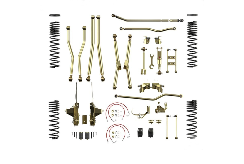 Metalcloak 4.5" Lock-N-Load Long Arm Suspension; Wrangler JK