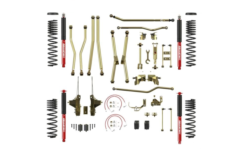 Metalcloak 4.5" Lock-N-Load Long Arm Suspension; Wrangler JK