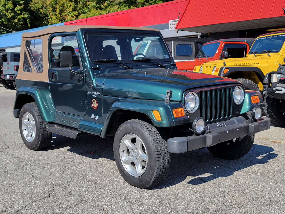 2000 Jeep Wrangler TJ Sahara Soft Top Forest Green Incoming