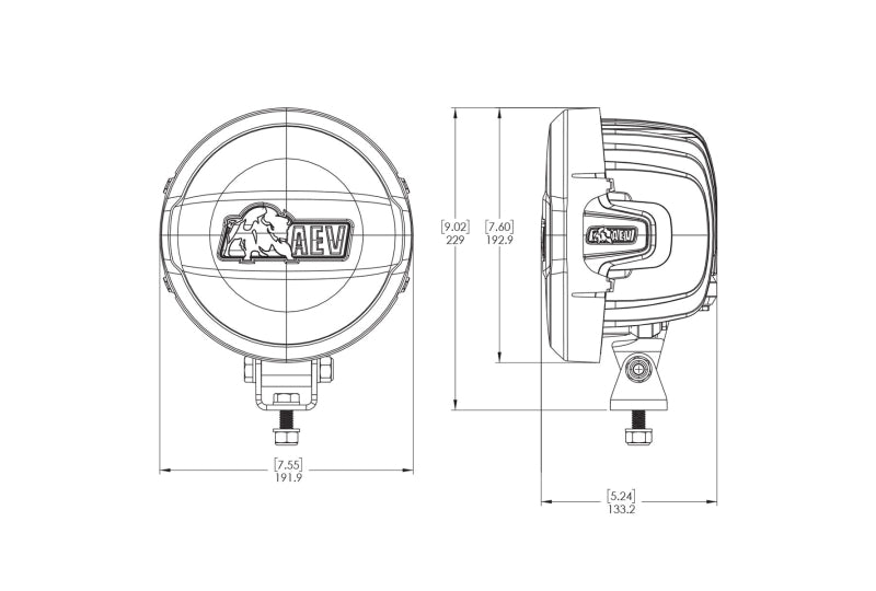 AEV 7000 Series LED Off-Road Light Kit