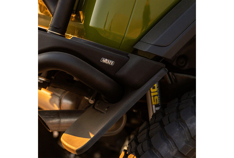 AEV 12302021AA RX Rear Bumper Splash Guards; Wrangler JL Rubicon