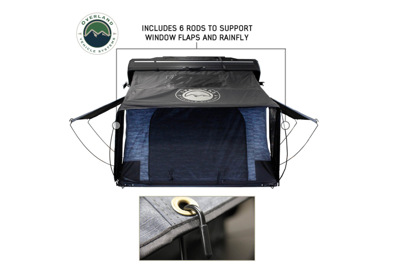 OVS XD Everest 4 Tent: 4-Person Cantilever, Grey & Black