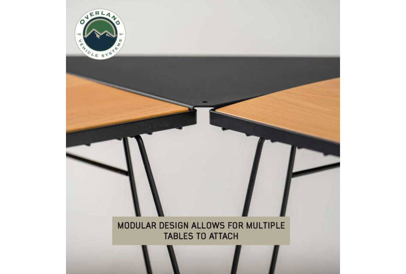 OVS Kick It Camp Table - Wood Base & Storage Bag