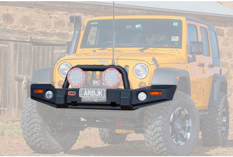 ARB 3450230 Deluxe Bar Front Bumper; Wrangler JK