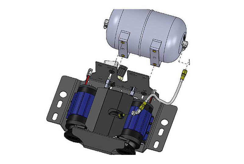ARB Air Compressor Mounting Bracket; Jeep Wrangler JK Unlimited