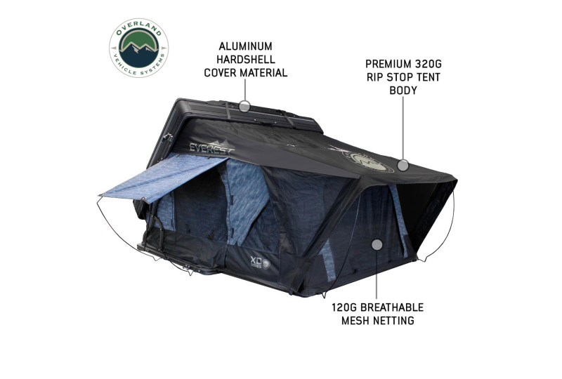 OVS XD Everest 4 Tent: 4-Person Cantilever, Grey & Black