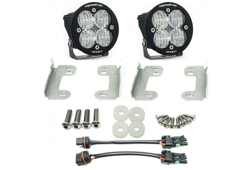 Baja Designs Jeep JL / JLU Sahara Squadron-R Pro Fog Pocket Kit 447071