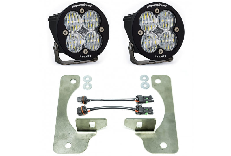 Baja Designs Squadron-R Fog Pocket Kit; Wrangler JL & Gladiator JT w/ Steel Bumper Group