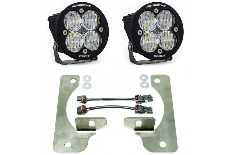 Baja Designs Squadron-R Fog Pocket Kit; Wrangler JL & Gladiator JT w/ Steel Bumper Group