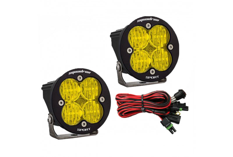Baja Designs Squadron-R Sport Wide Cornering - Amber LED Light Pair