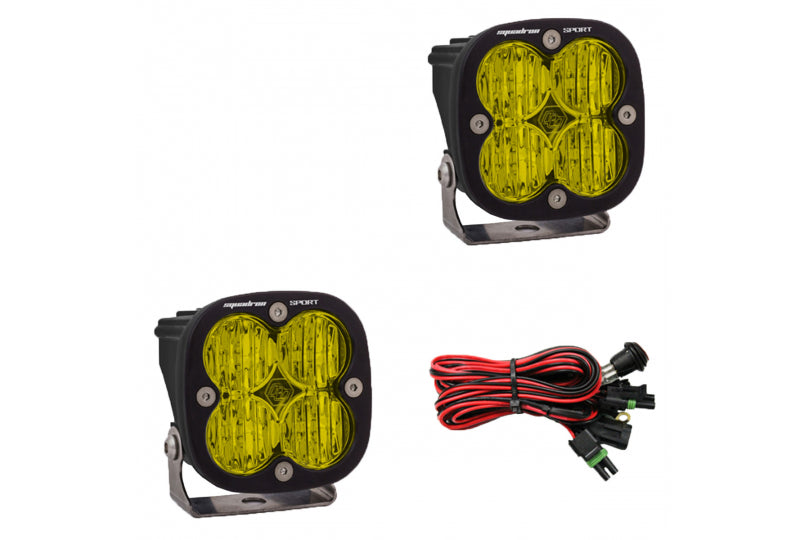 Baja Designs Squadron Sport Wide Cornering - Amber LED Light Pair